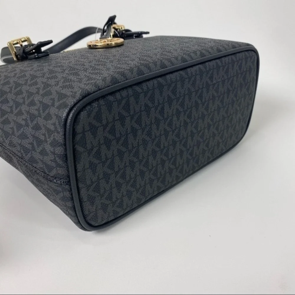 Michael Kors Jet Set Travel Extra-Small Logo Top-Zip Tote Satchel Crossbody Bag